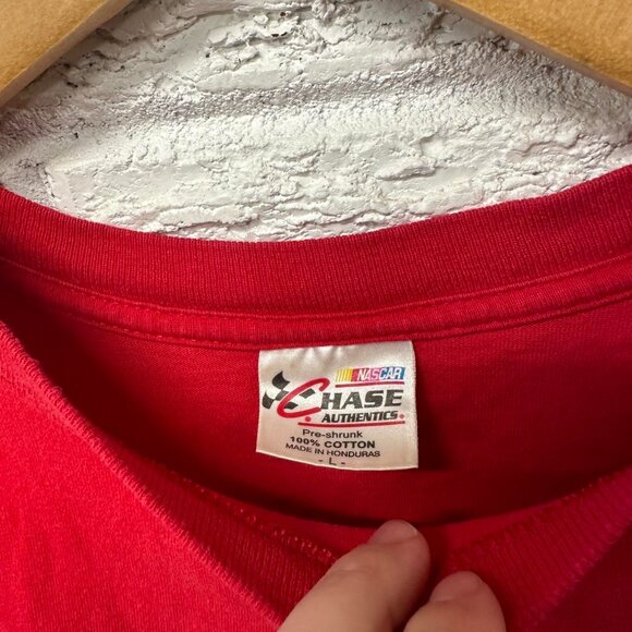Vintage Tony Stewart‎ Nascar Shirt Men’s Large  Y2K Red Short Sleeve Tee - Picture 4 of 4